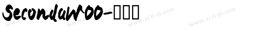 SecondaW00字体转换