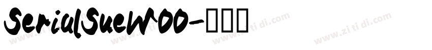 SerialSueW00字体转换