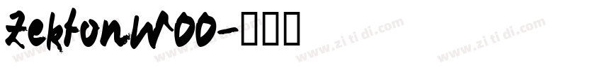 ZektonW00字体转换