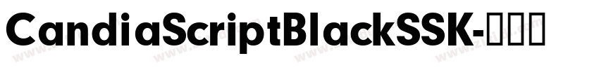 CandiaScriptBlackSSK字体转换 CandiaScriptBlackSSK字体转换