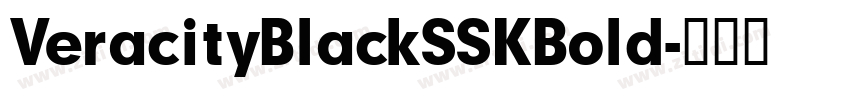 VeracityBlackSSKBold字体转换