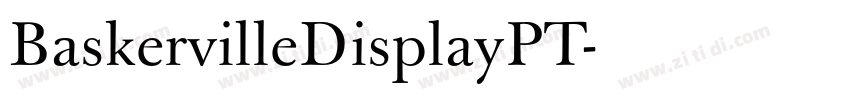 BaskervilleDisplayPT字体转换