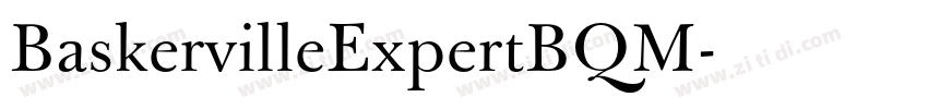 BaskervilleExpertBQM字体转换