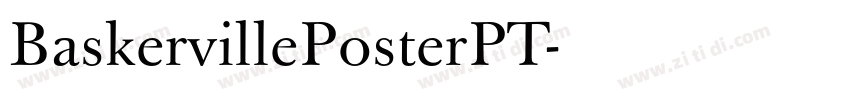 BaskervillePosterPT字体转换