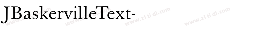 JBaskervilleText字体转换