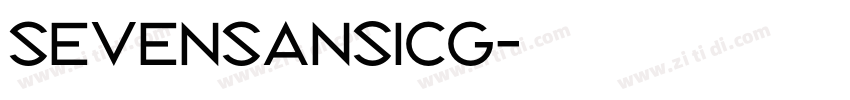 SevenSansICG字体转换