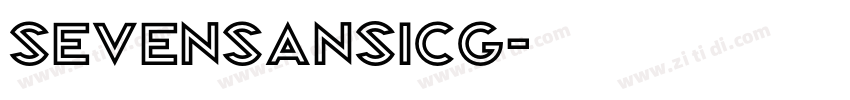 SevenSansICG字体转换