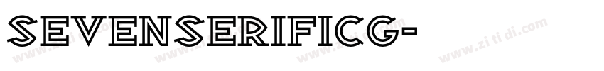 SevenSerifICG字体转换