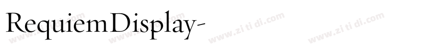 RequiemDisplay字体转换