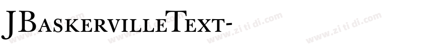 JBaskervilleText字体转换