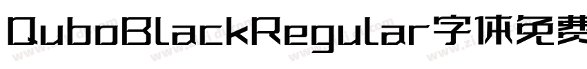 QuboBlackRegular字体免费字体转换
