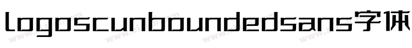 logoscunboundedsans字体免费下载字体转换