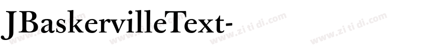 JBaskervilleText字体转换