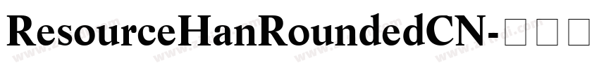ResourceHanRoundedCN字体转换