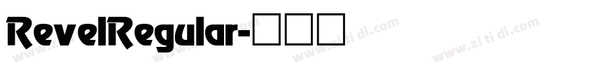 RevelRegular字体转换