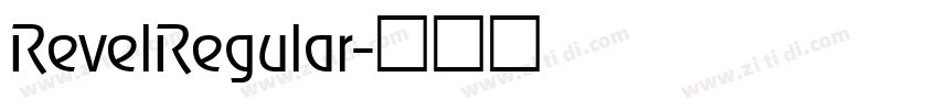 RevelRegular字体转换