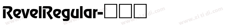RevelRegular字体转换