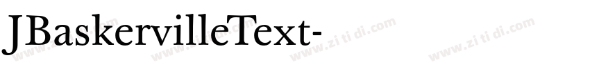 JBaskervilleText字体转换