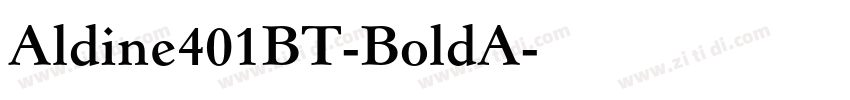 Aldine401BT-BoldA字体转换