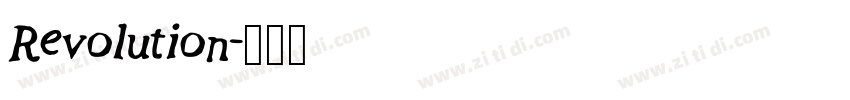 Revolution字体转换