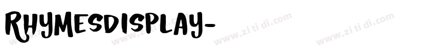 RhymesDisplay字体转换