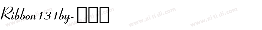 Ribbon131by字体转换