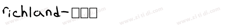 richland字体转换