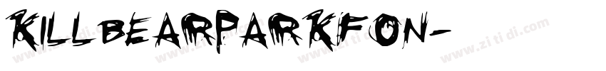 KILLBEARPARKfon字体转换