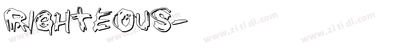 Righteous字体转换