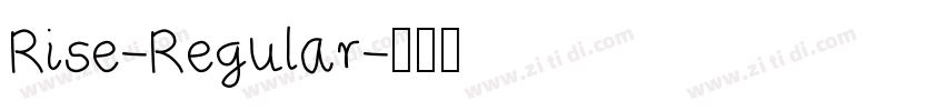 Rise-Regular字体转换