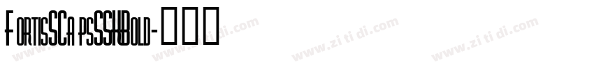 FortisSCapsSSKBold字体转换