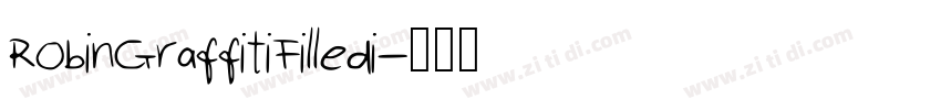 RobinGraffitiFilledi字体转换