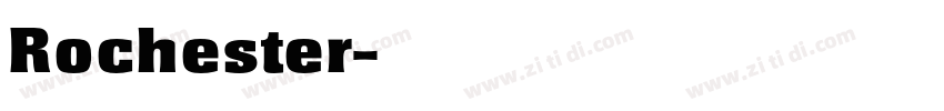 Rochester字体转换