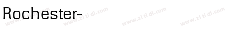 Rochester字体转换