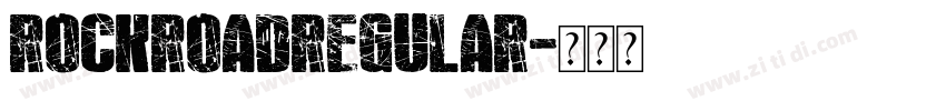 rockroadregular字体转换