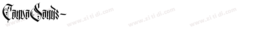 CanvaSands字体转换