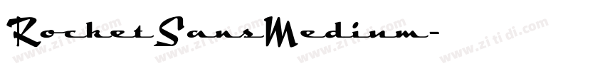 RocketSansMedium字体转换