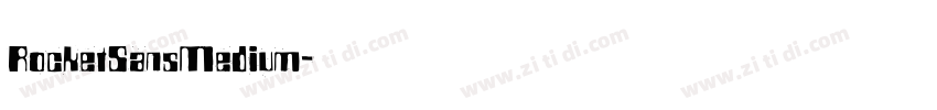 RocketSansMedium字体转换