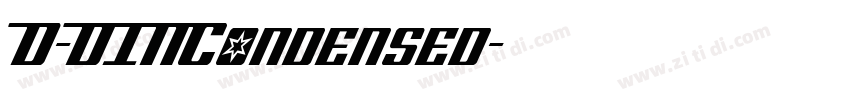 D-DINCondensed字体转换