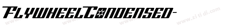 FlywheelCondensed字体转换