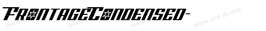 FrontageCondensed字体转换