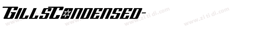 GillsCondensed字体转换 GillsCondensed字体转换