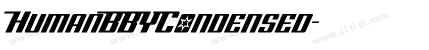 HumanBBYCondensed字体转换
