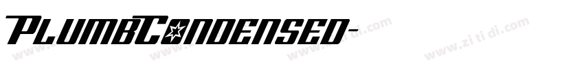 PlumbCondensed字体转换