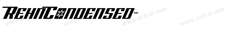 RehnCondensed字体转换 RehnCondensed字体转换