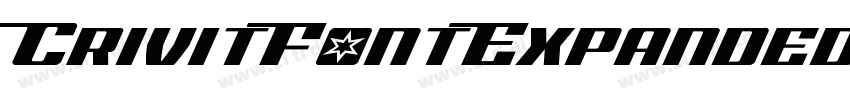 CrivitFontExpanded字体转换 CrivitFontExpanded字体转换