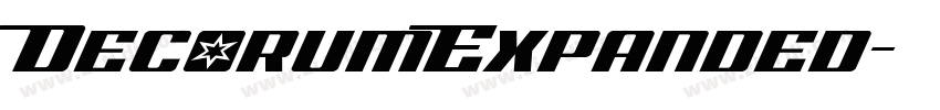 DecorumExpanded字体转换 DecorumExpanded字体转换
