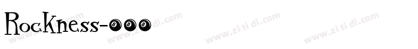 Rockness字体转换
