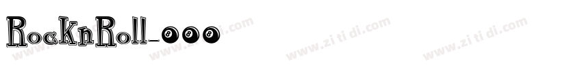 RocknRoll字体转换