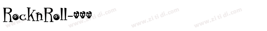 RocknRoll字体转换